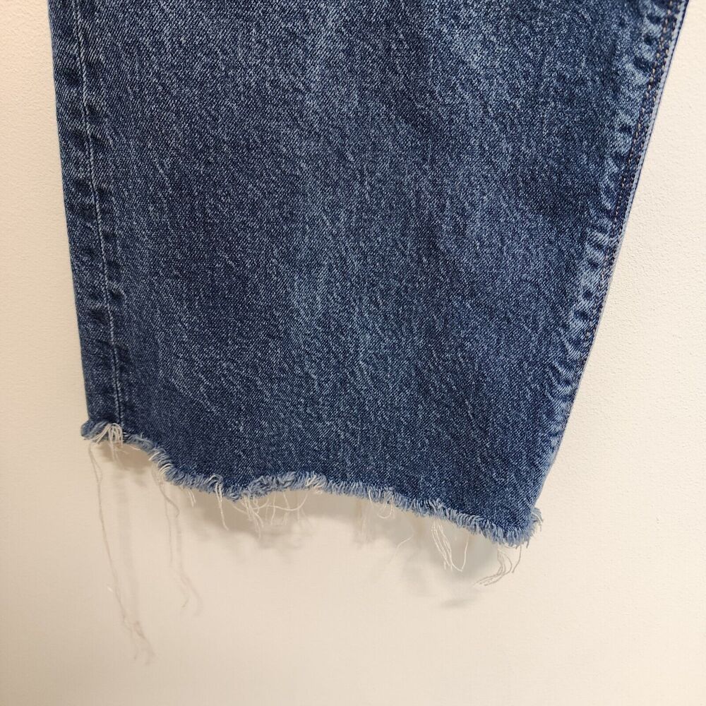 American Eagle Womens Stovepipe Jeans Size 14S Wide Leg High Waist Stretch Baggy - Picture 4 of 10